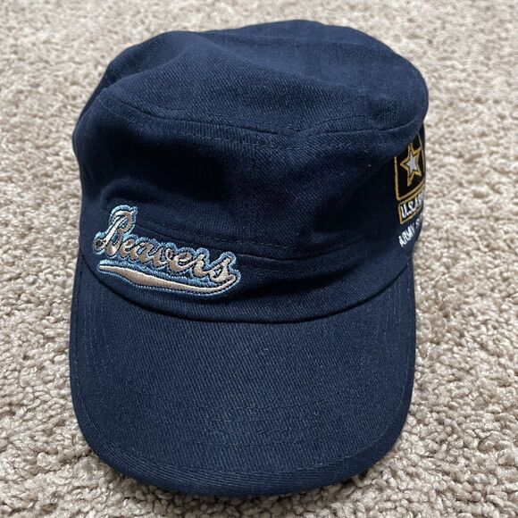 Oregon State University Beavers Hat OSU Navy Blue US Army Cadet Cap Embroidered - Picture 2 of 6